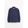 AMI INDIGO CONTRASTED AMI DE COEUR SHIRT